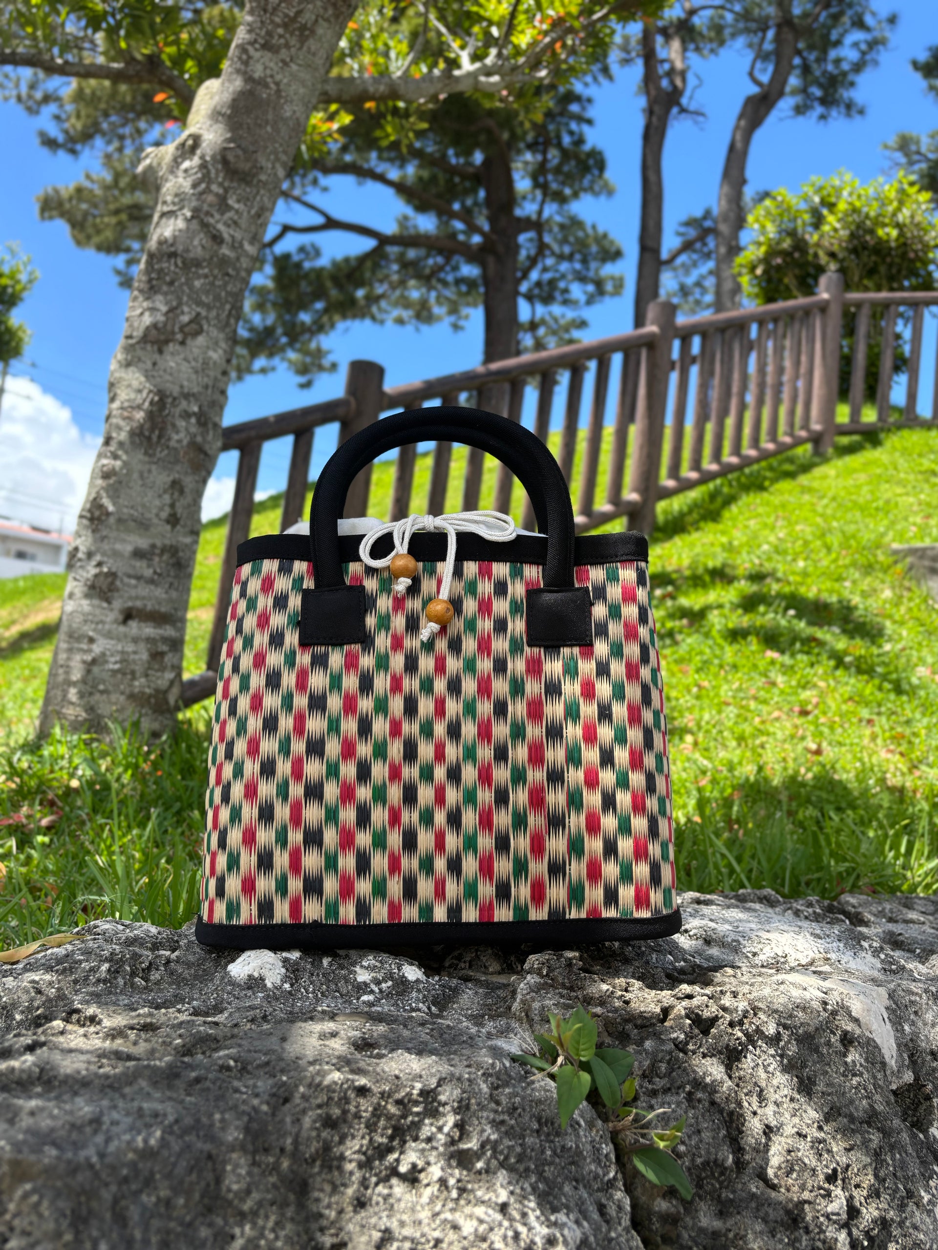 イグサのBAG(RED×GREEN)